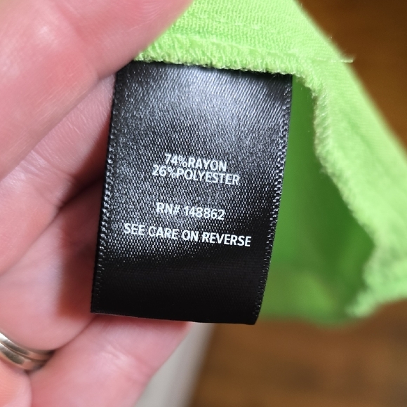 201 Torrid 3 3X Lime Green Cardigan Open Front Top Blouse Shirt - Picture 4 of 6